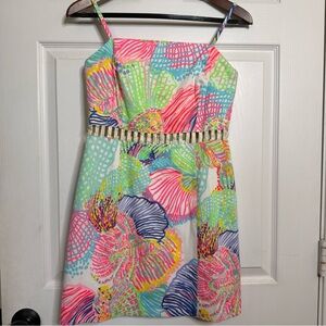 Lilly‎ Pulitzer Roar of the Seas Ziggy Cut Out Waist Shift Romper Sz 2 NWT 23153